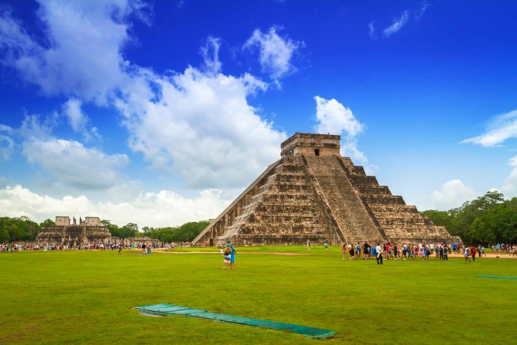 Kukulkan pyramid in Chichen Itza, Yucatan
